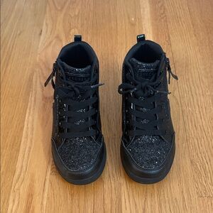 Skechers Kids' Glittery Black Sneakers